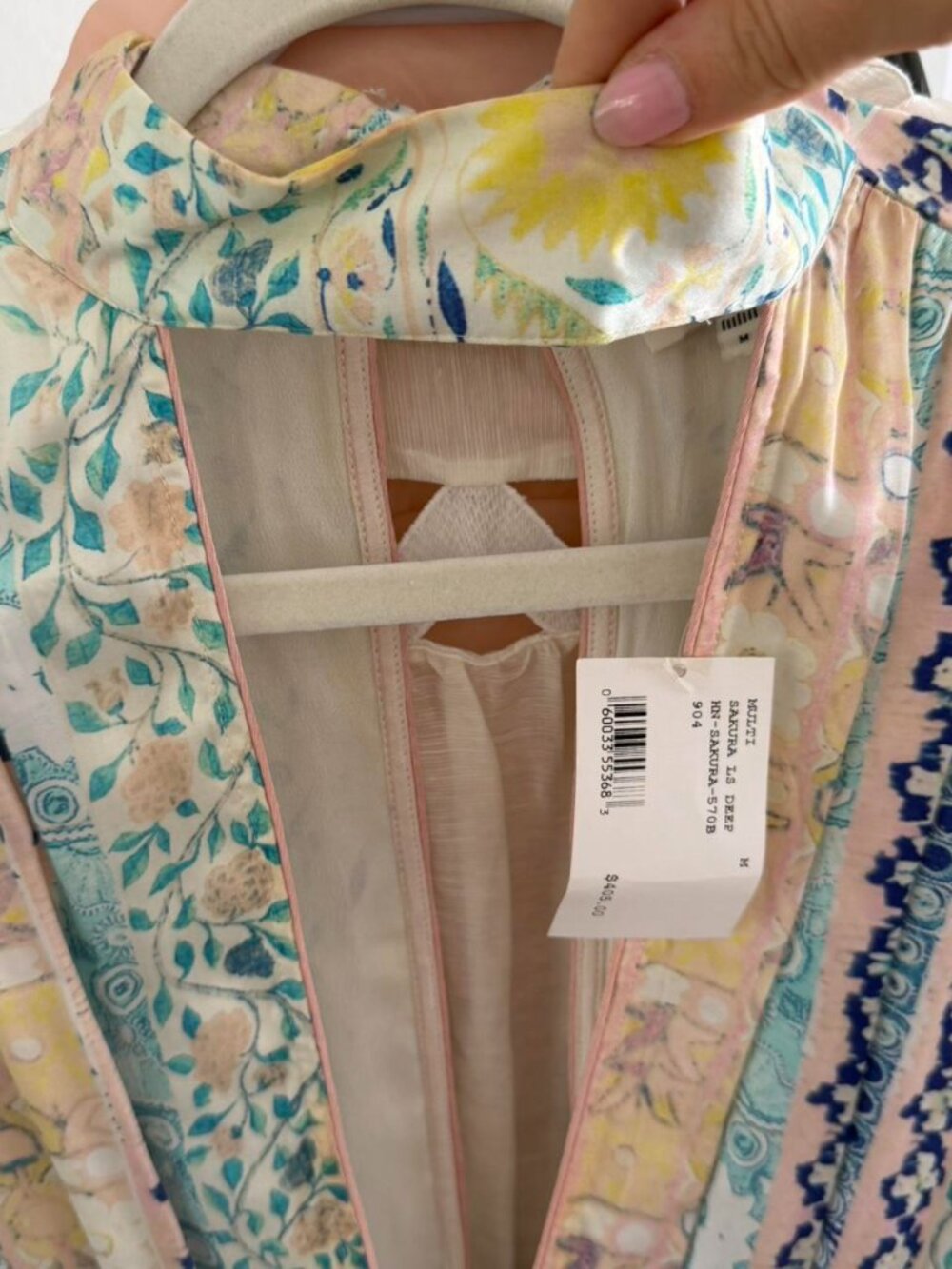 Hemant & Nandita Milly Sakura LS Deep Mini Dress โ NWT โ Size Medium - Picture 4 of 8